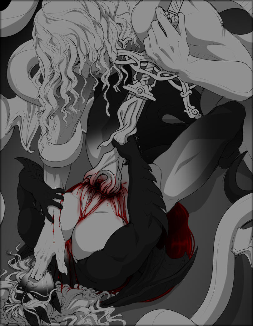 Uncolored Fullbody + Add. Character + Messy Shading + Simple BG ($200)